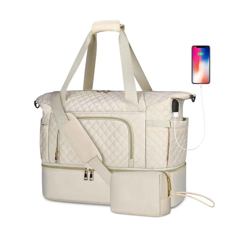Brand New Large Size Travel Gym Sports Bags With Wet Pocket Waterproof With USB/ - Picture 1 of 9
